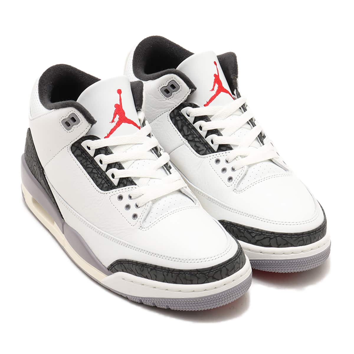 JORDAN BRAND AIR JORDAN 3 RETRO SUMMIT WHITE/FIRE RED-CEMENT GREY