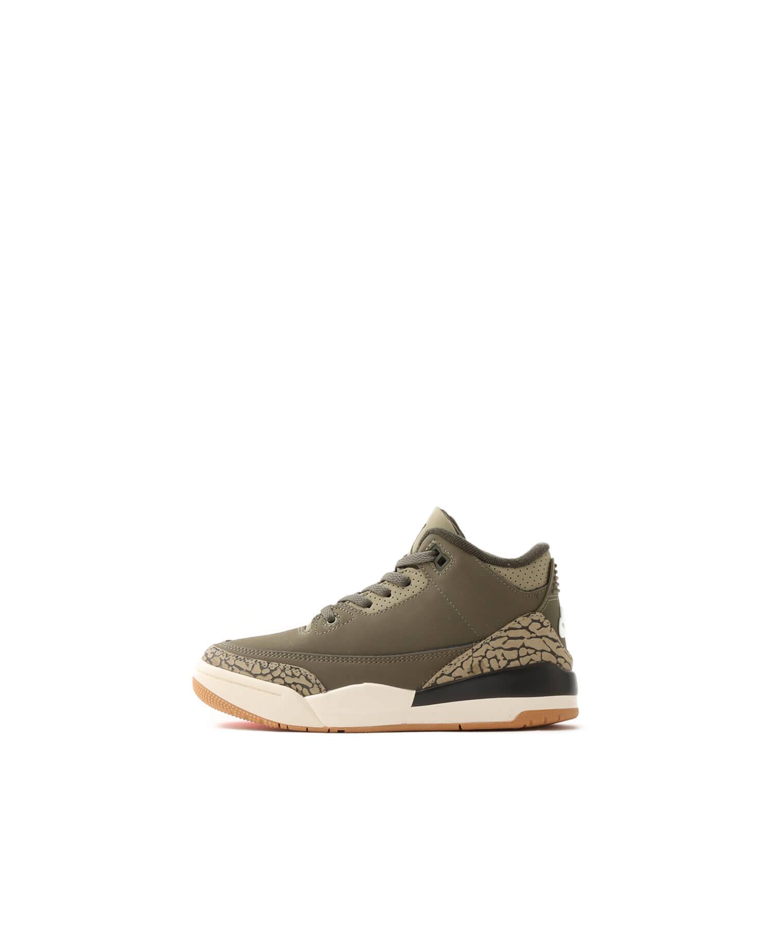 JORDAN BRAND JORDAN 3 RETRO (PS) MEDIUM OLIVE/SEQUOIA-NEUTRAL