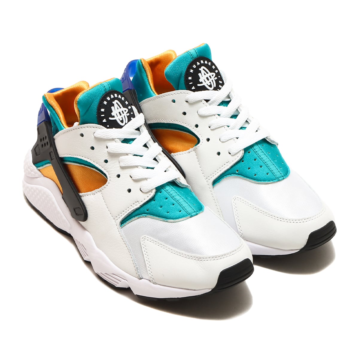 NIKE AIR HUARACHE WHITE/BLUE-EMERALD-RESIN 22HO-I（ナイキ エア