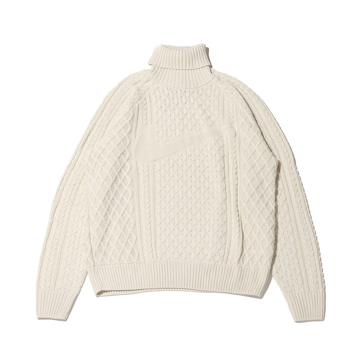 NIKE AS M NL CABLE KNIT TURTLENECK LIGHT BONE 23HO-I（ナイキ NL L