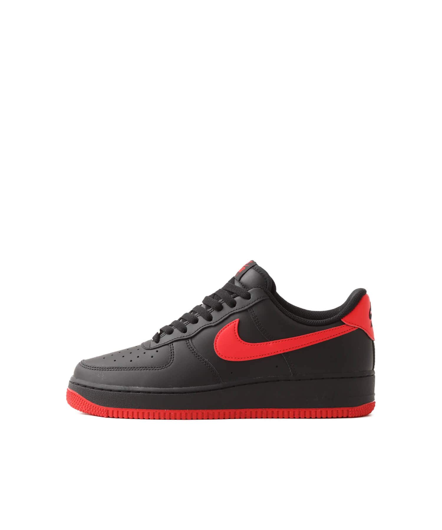 NIKE AIR FORCE 1 '07 BLACK/UNIVERSITY RED-BLACK （ナイキ エア