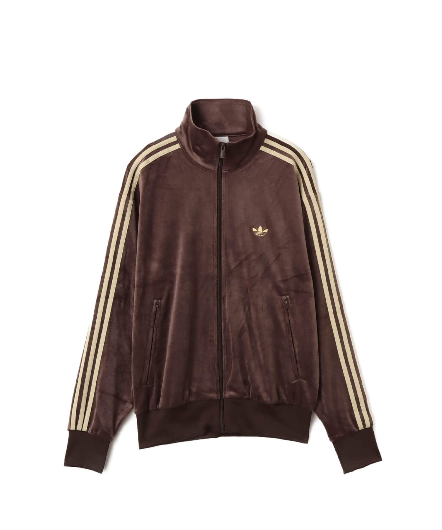adidas FIREBIRD VELOUR TRACK TOP ダークブラウン（アディダス