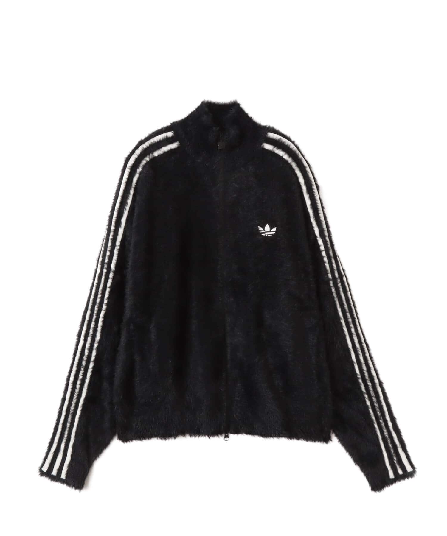 adidas FAUX MOHAIR CLASSIC TRACKTOP ブラック/オフホワイト