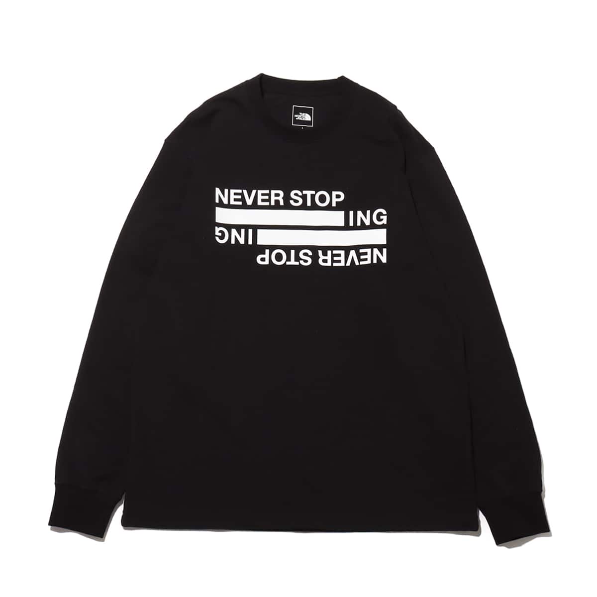 THE NORTH FACE L/S NEVER STOP ING Tee ブラック（ザ・ノース
