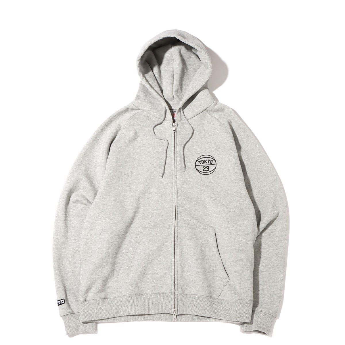 TOKYO 23 SWEAT ZIP UP HOODIE GRAY 21FW-I（トウキョウ23 スエット
