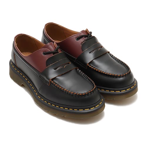 MM6 x Dr. Martens 1461 PENTON - MASH UP Oxblood Red/Black