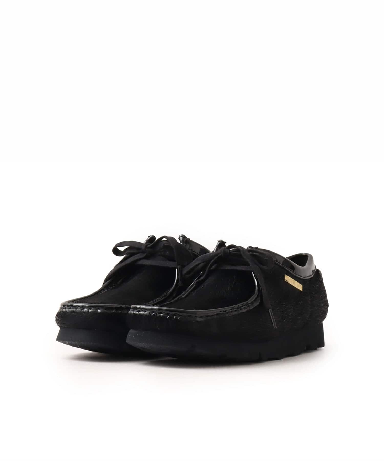 Clarks Wallabee Black Hair On BLACK EYE PATCH atmos BLACK