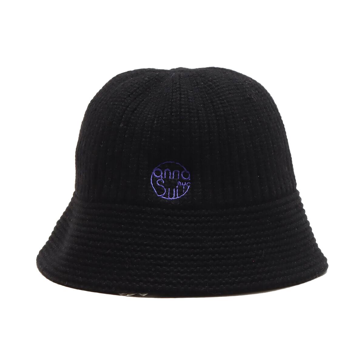ANNA SUI NYC ロゴ刺繍 バケットハット BLACK 23SP-I（アナスイ
