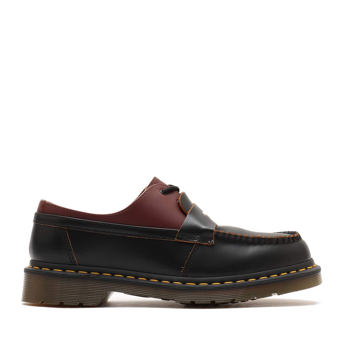 MM6 x Dr. Martens 1461 PENTON - MASH UP Oxblood Red/Black