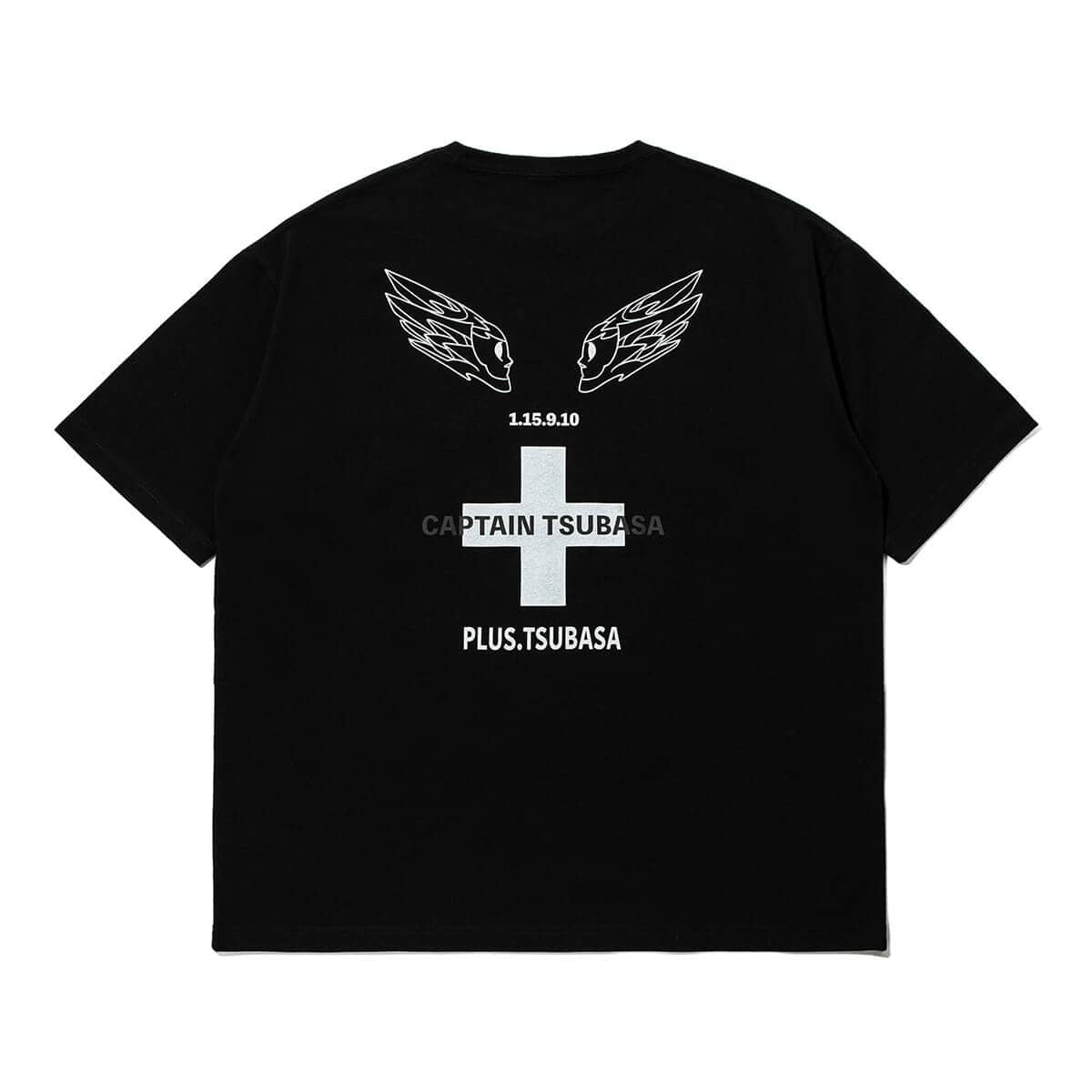 TSUBASA キャプテン翼 コラボ Tシャツ BLACK 23FA-S（プラスツバサ