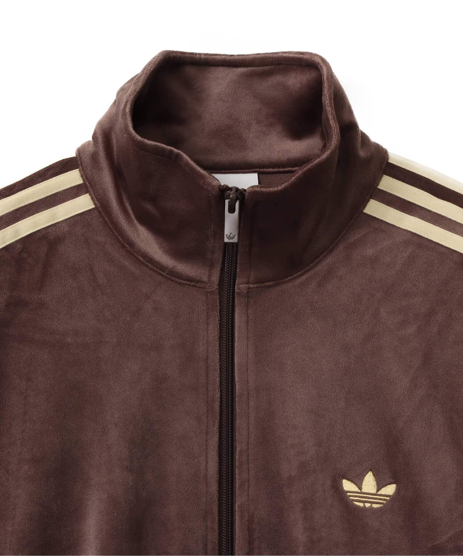 adidas FIREBIRD VELOUR TRACK TOP ダークブラウン（アディダス