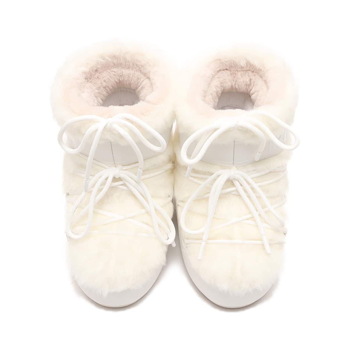 MOON BOOT MB ICON LOW FAUX FUR WHITE （ムーンブーツ エムビー