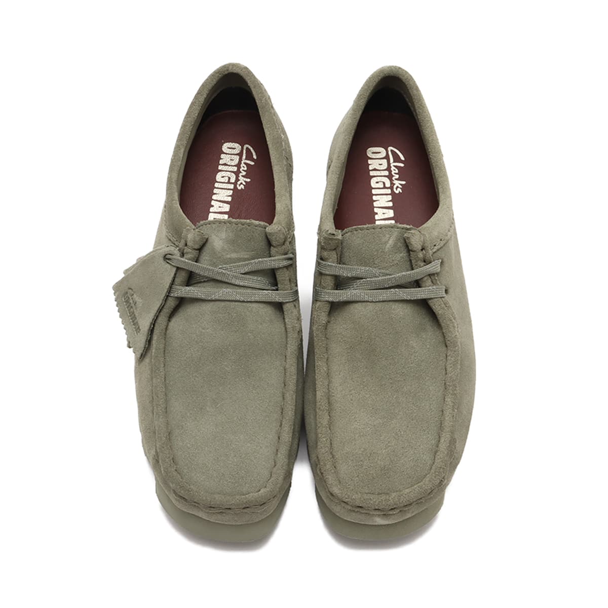 CLARKS Wallabee.GTX Khaki/Green Sde Khaki/Green Sde （クラークス