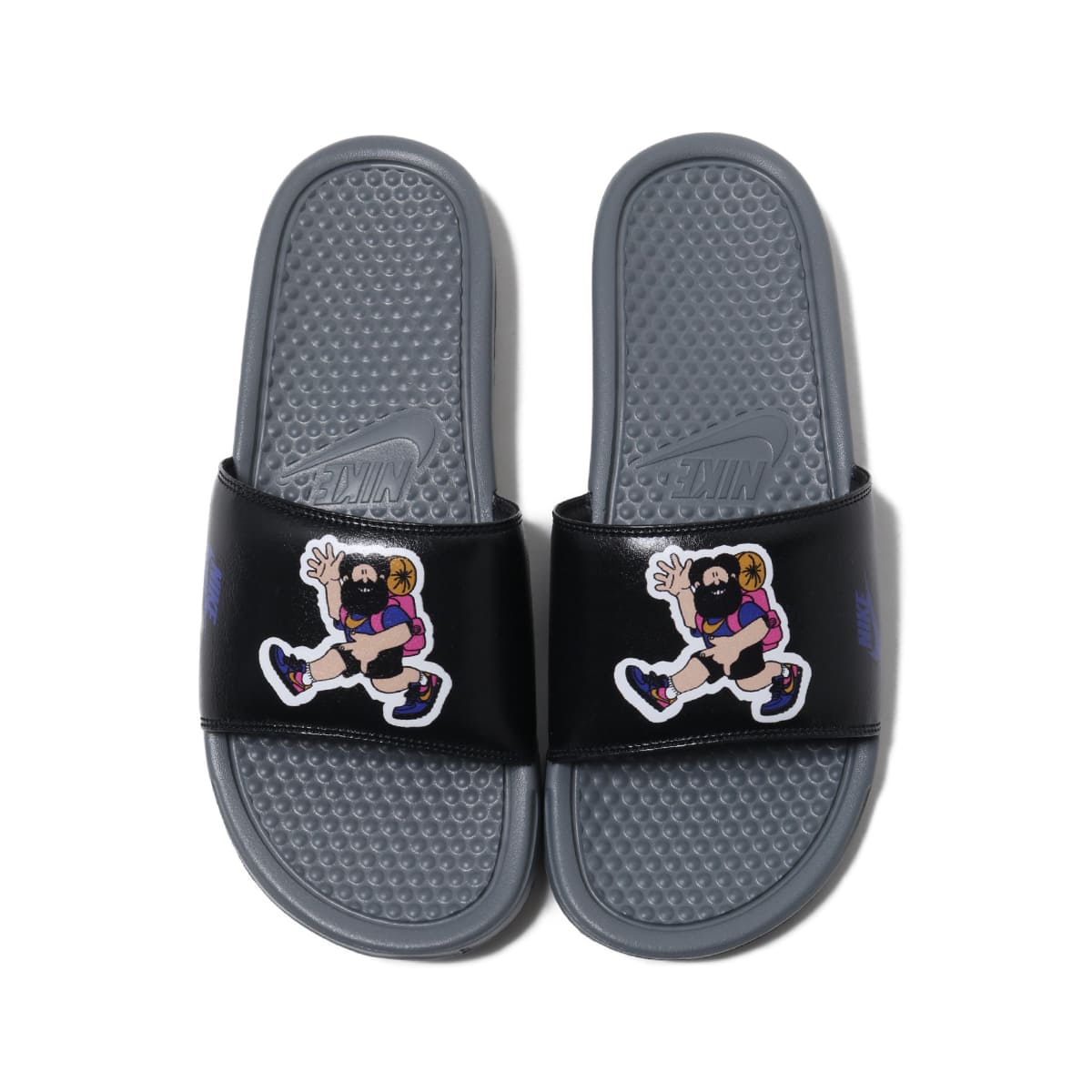 NIKE BENASSI JDI PRINT COOL GREY/PERSIAN VIOLET-BLACK 20SP-I