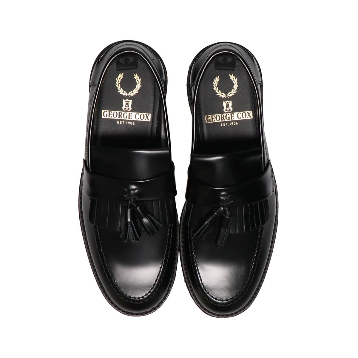 FRED PERRY × GEORGE COX TASSEL LOAFER BLACK 20FA-I（フレッドペリー