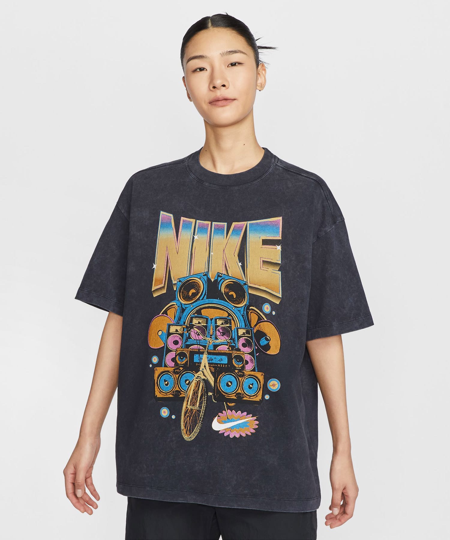 NIKE AS W NSW OS SS TEE FVL BLACK（ナイキ ウィメンズ NSW OS FVL S