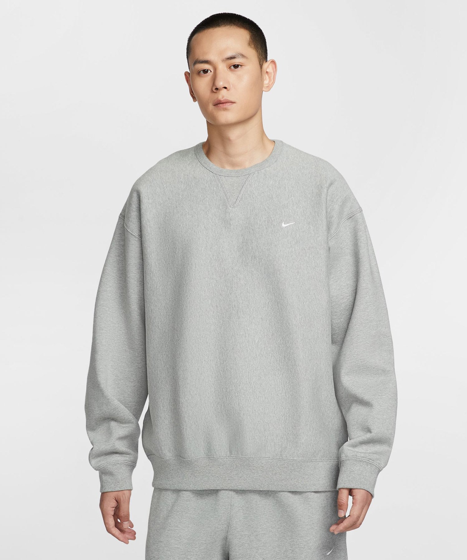 NIKE AS M NL SOLO SWSH BB CREW DK GREY HEATHER/WHITE（ナイキ NL