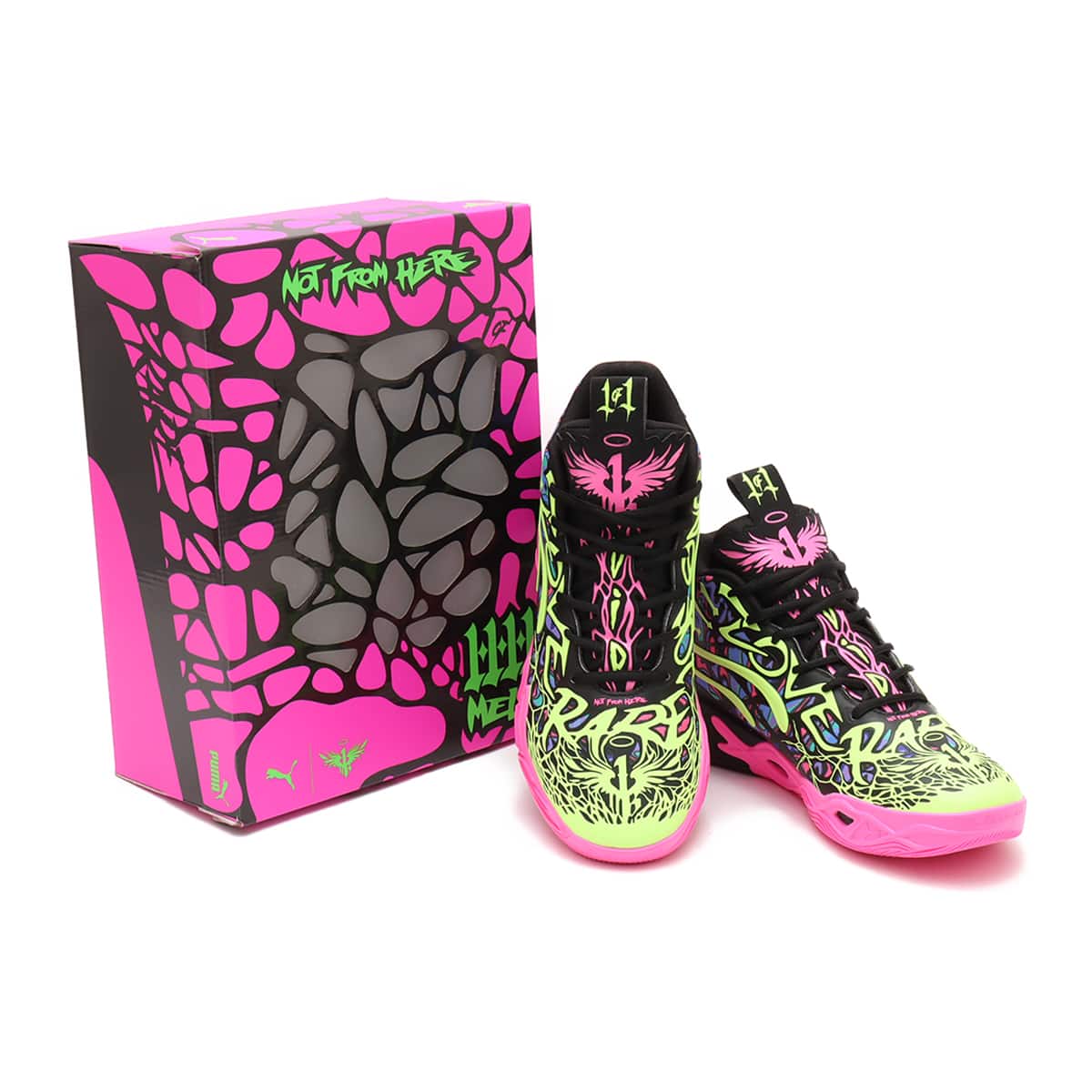 PUMA MB.04 HEEM PUMA BLACK-LUMINOUS PINK-ELE （プーマ MB.04 ヘーム