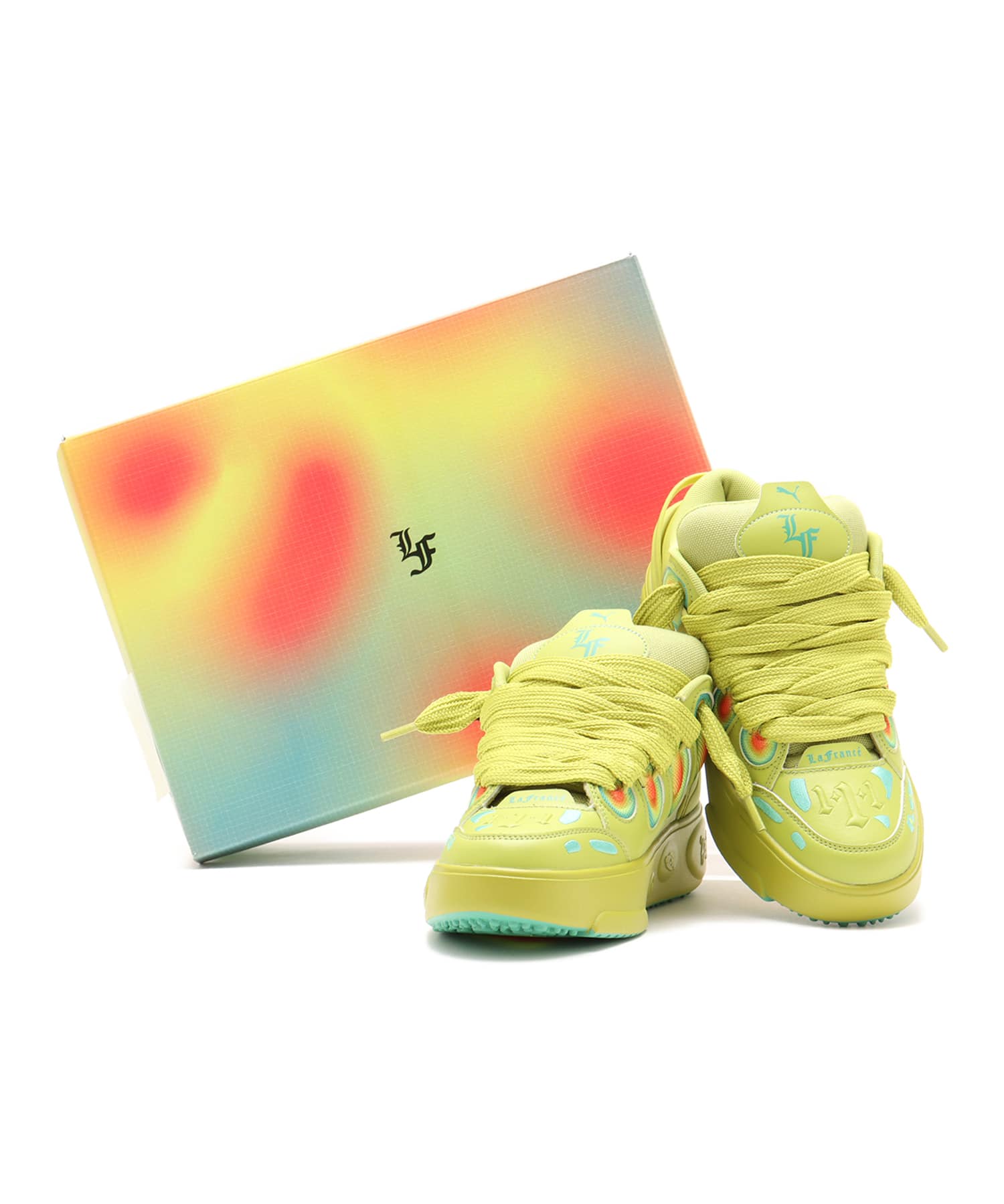 PUMA LA FRANCE HEATMAP SEA KELP-JADE FROST（プーマ ラフランス