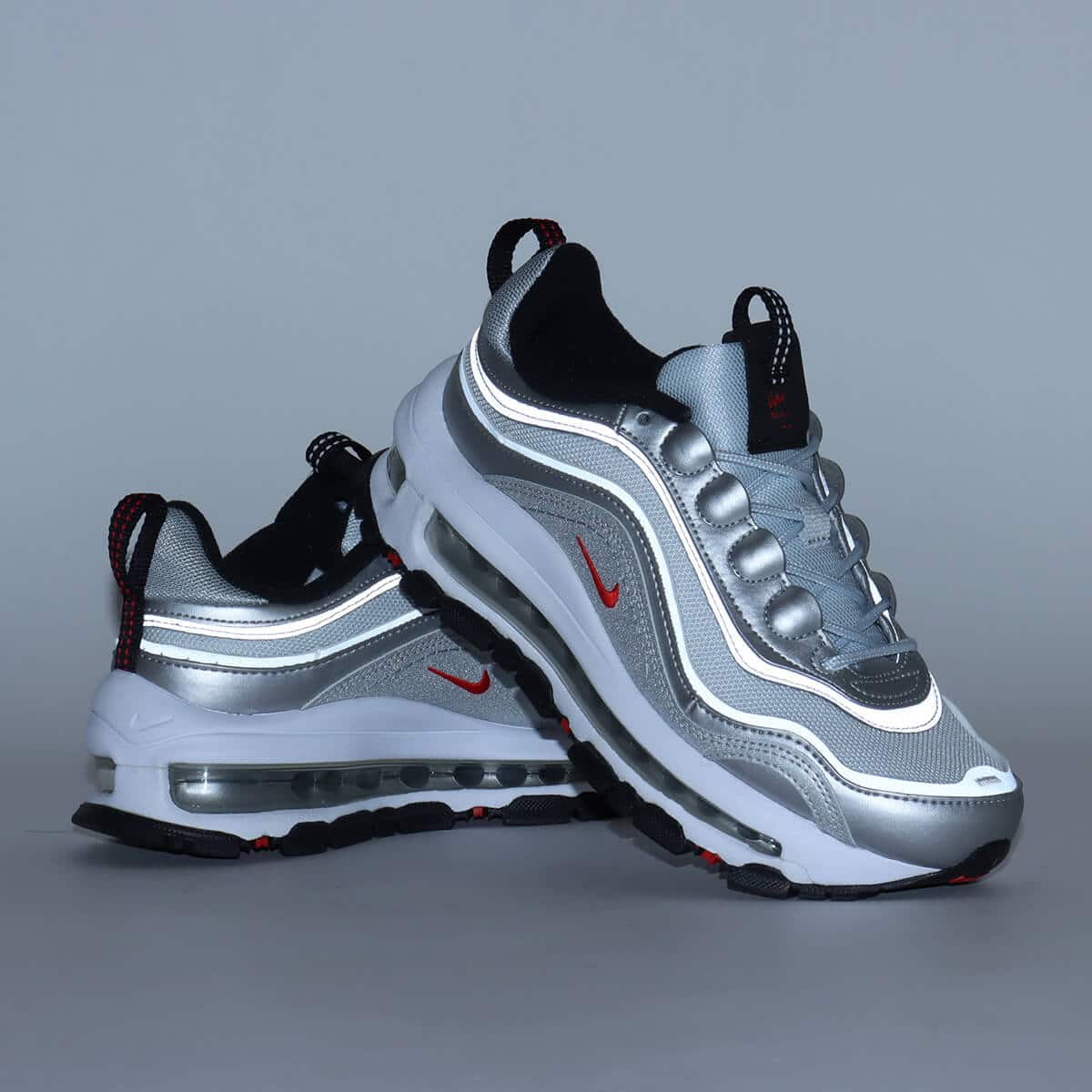 NIKE W AIR MAX 97 FUTURA METALLIC SILVER/UNIVERSITY RED （ナイキ