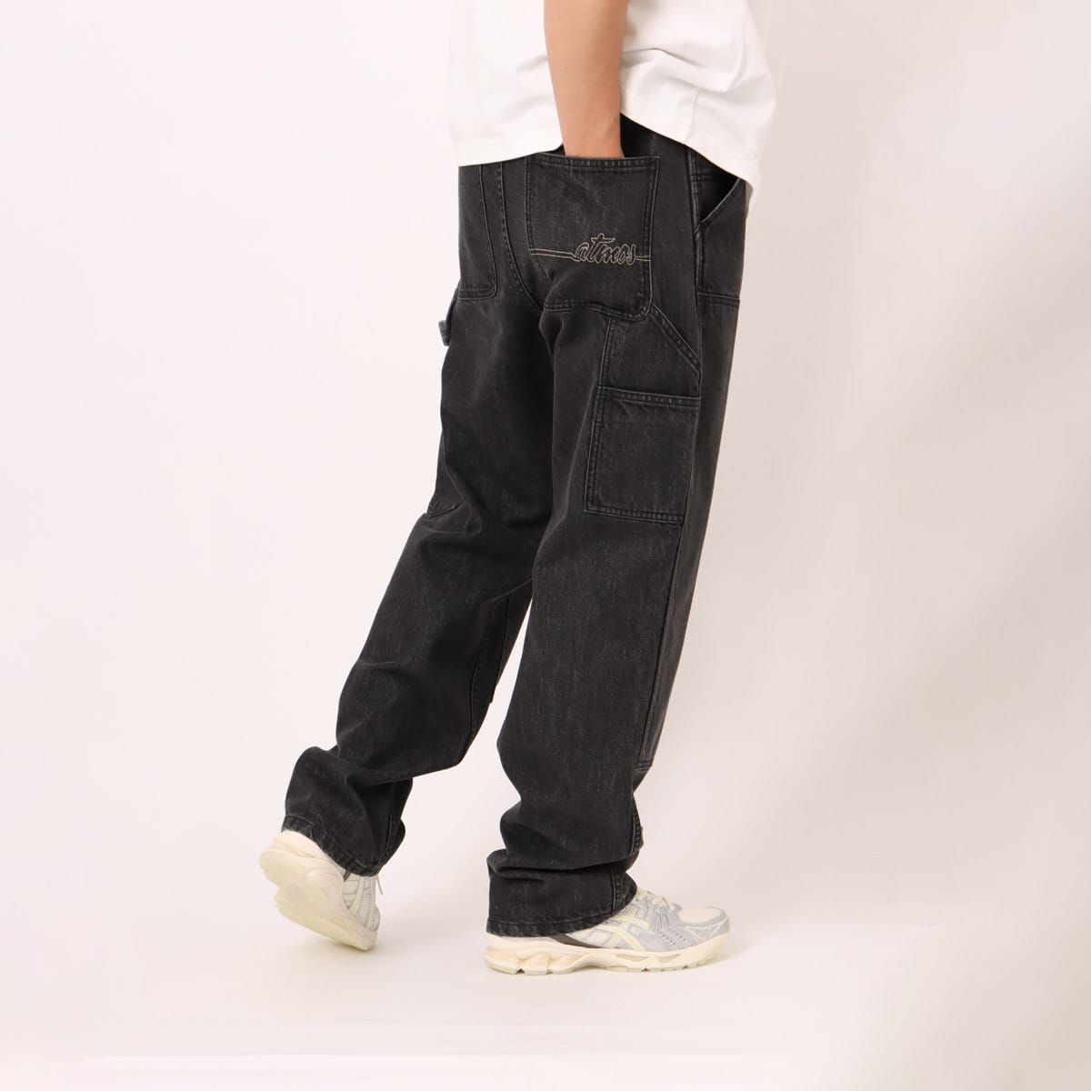 atmos Double Knee Work Pants DENIM BLACK（アトモス ダブル ニー