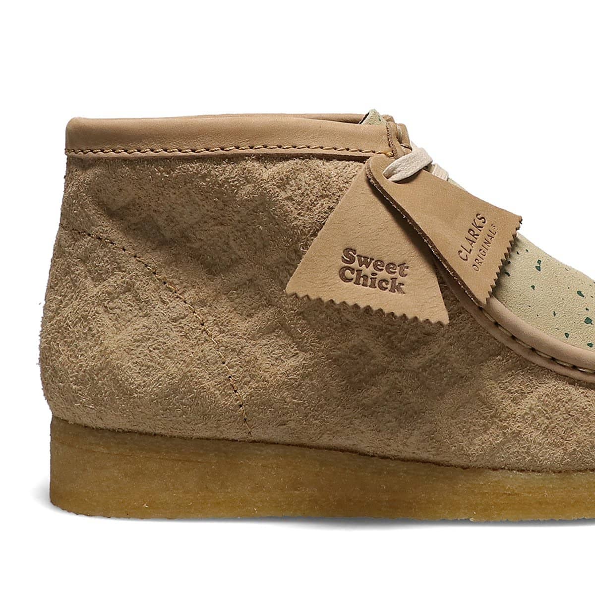 Clarks Sweet Chick x Wallabee Boot NATURAL/GREEN（クラークス