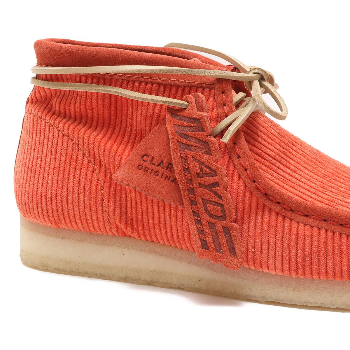 Clarks Wallabee Boot Coral Cord（クラークス ワラビー ブーツ-レッド