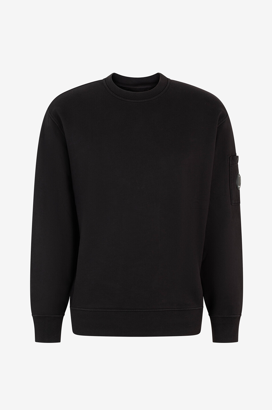 Lens crewneck sweatshirt - C.P. COMPANY - BLACK - Bongénie