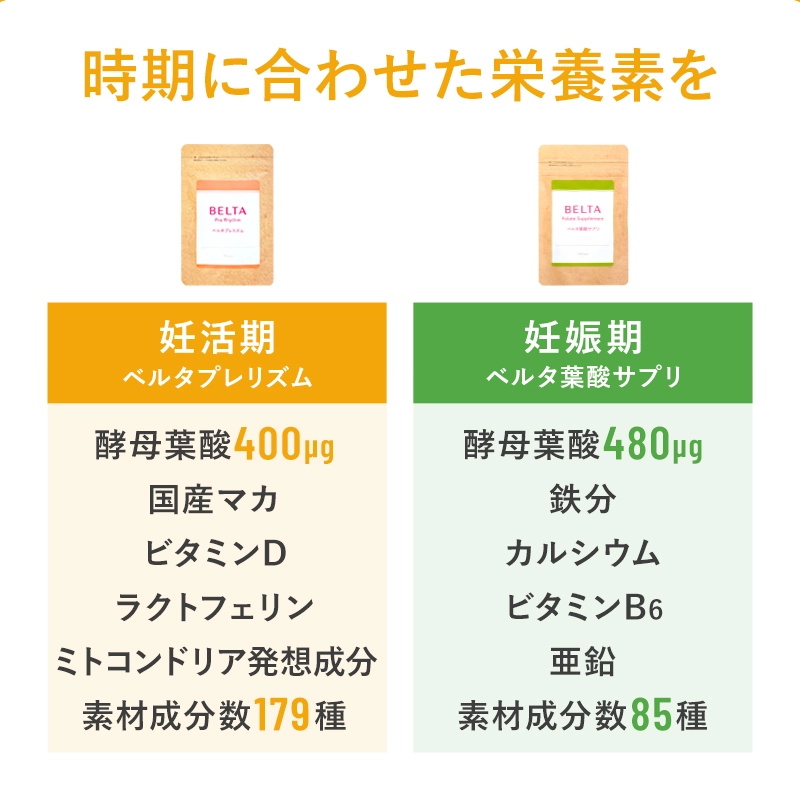 公式】ベルタプレリズム｜妊活に必要な栄養素179種配合 | ベルタ公式