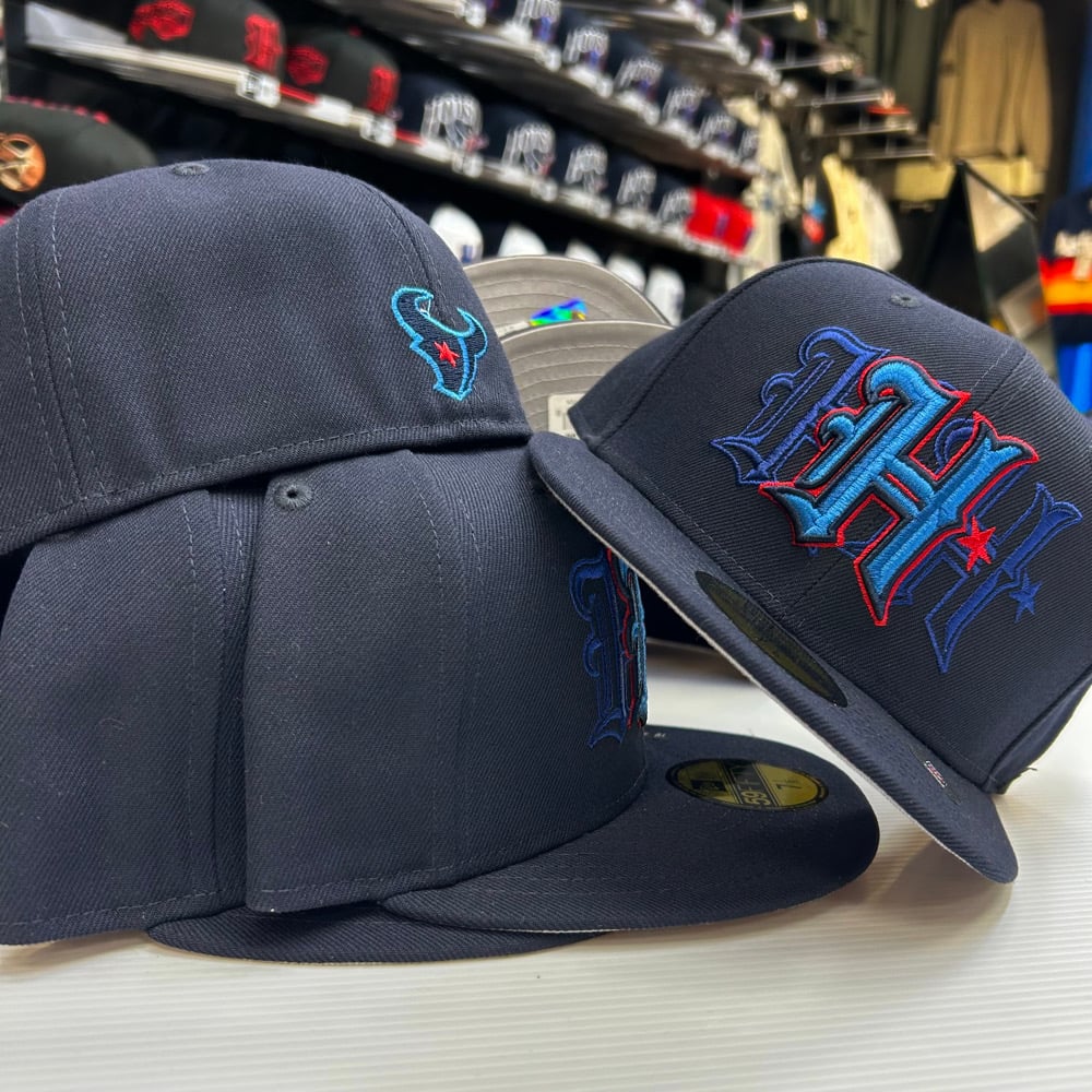New Era 59Fifty Navy Team Color Triple Hit | Bigg City Cap Zone