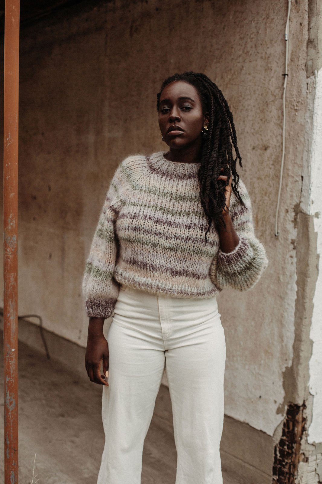 Kelowna Mohair Merino Sweater (One of a Kind- natural shown) more