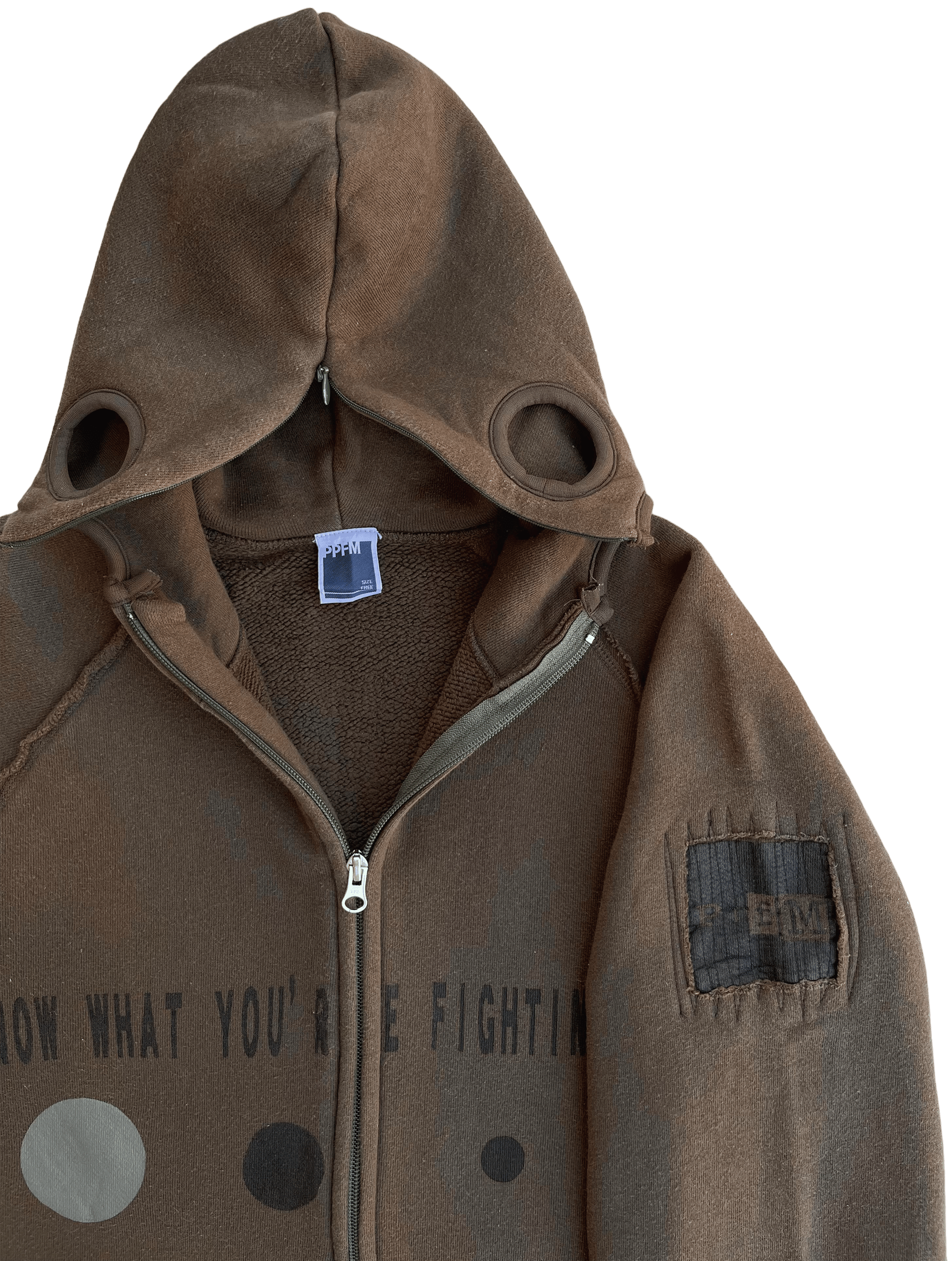 01 PPFM Gimp Mask Zip-up Hoodie - F | neverlandsupply