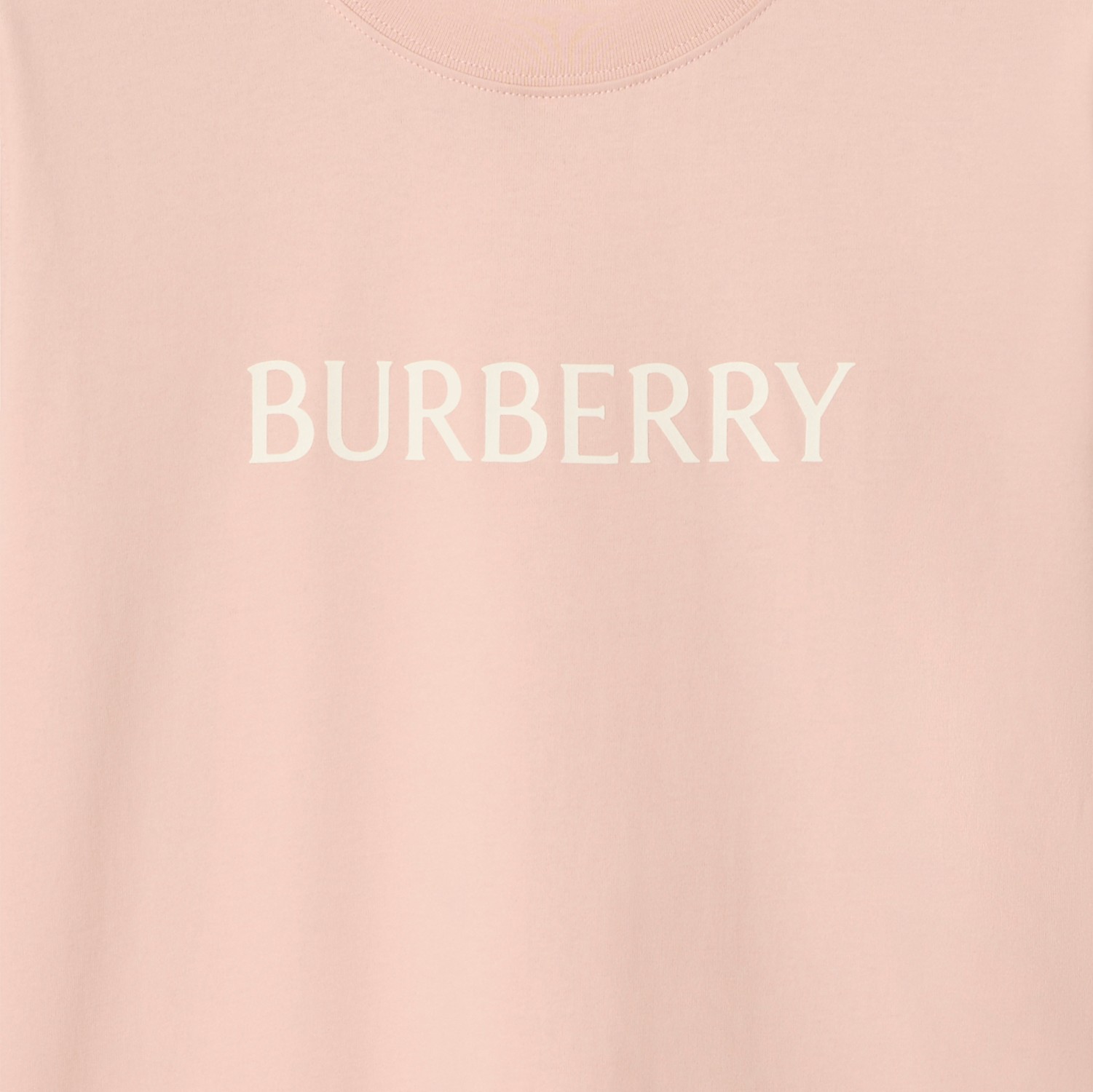 Logo Cotton T-shirt in Bouquet pink - Women | Burberry® Official