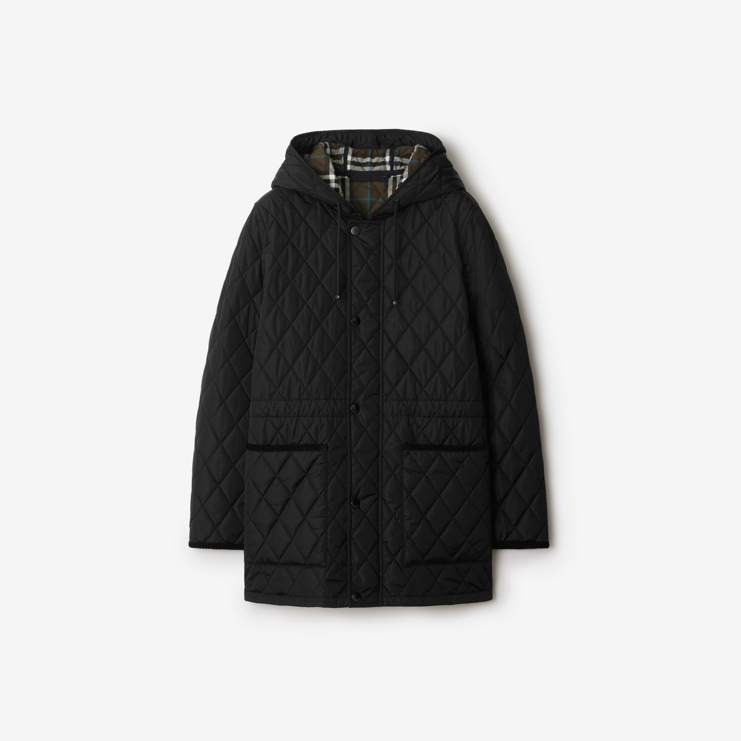 キルティング ナイロンパーカー (ブラック) - ウィメンズ, ナイロン