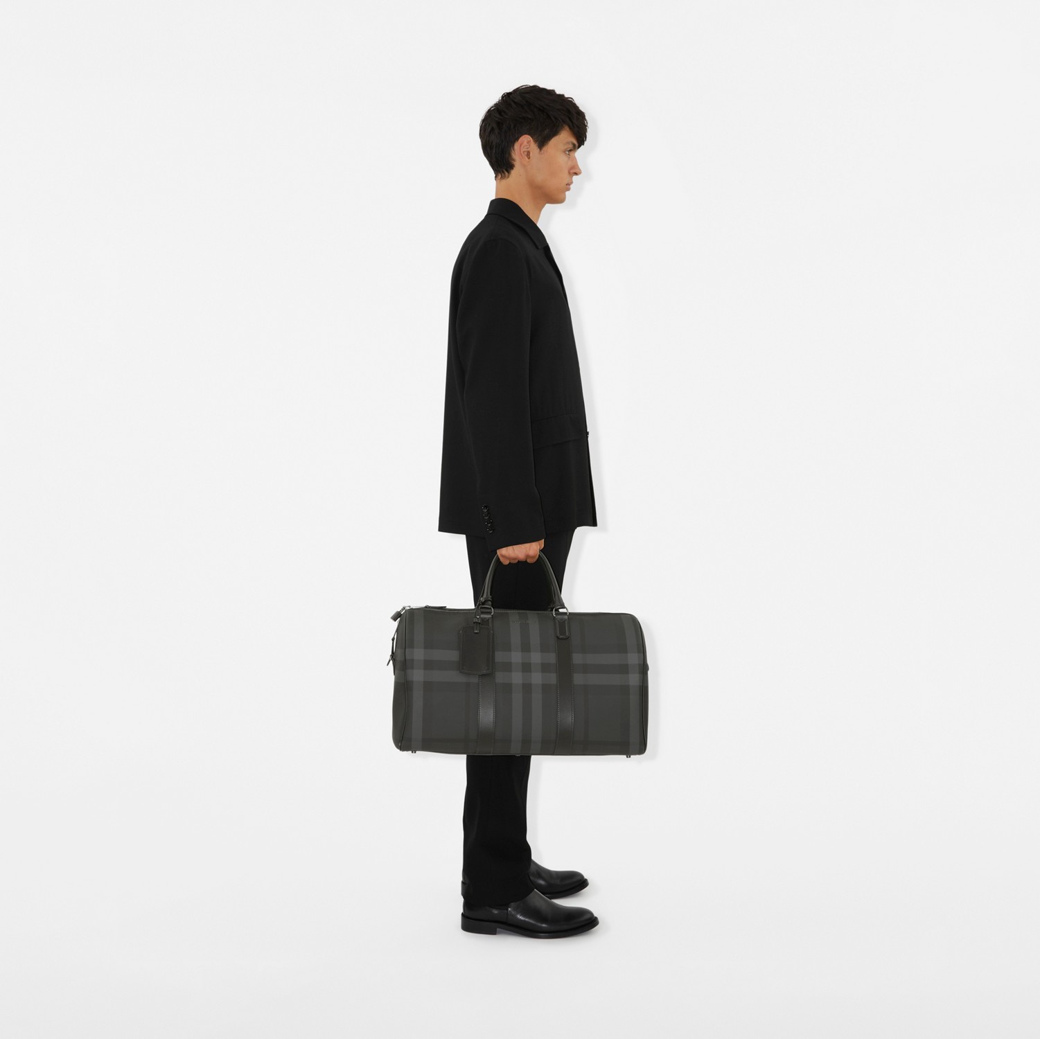 Boston Holdall in Charcoal - Men, Canvas | Burberry® Official