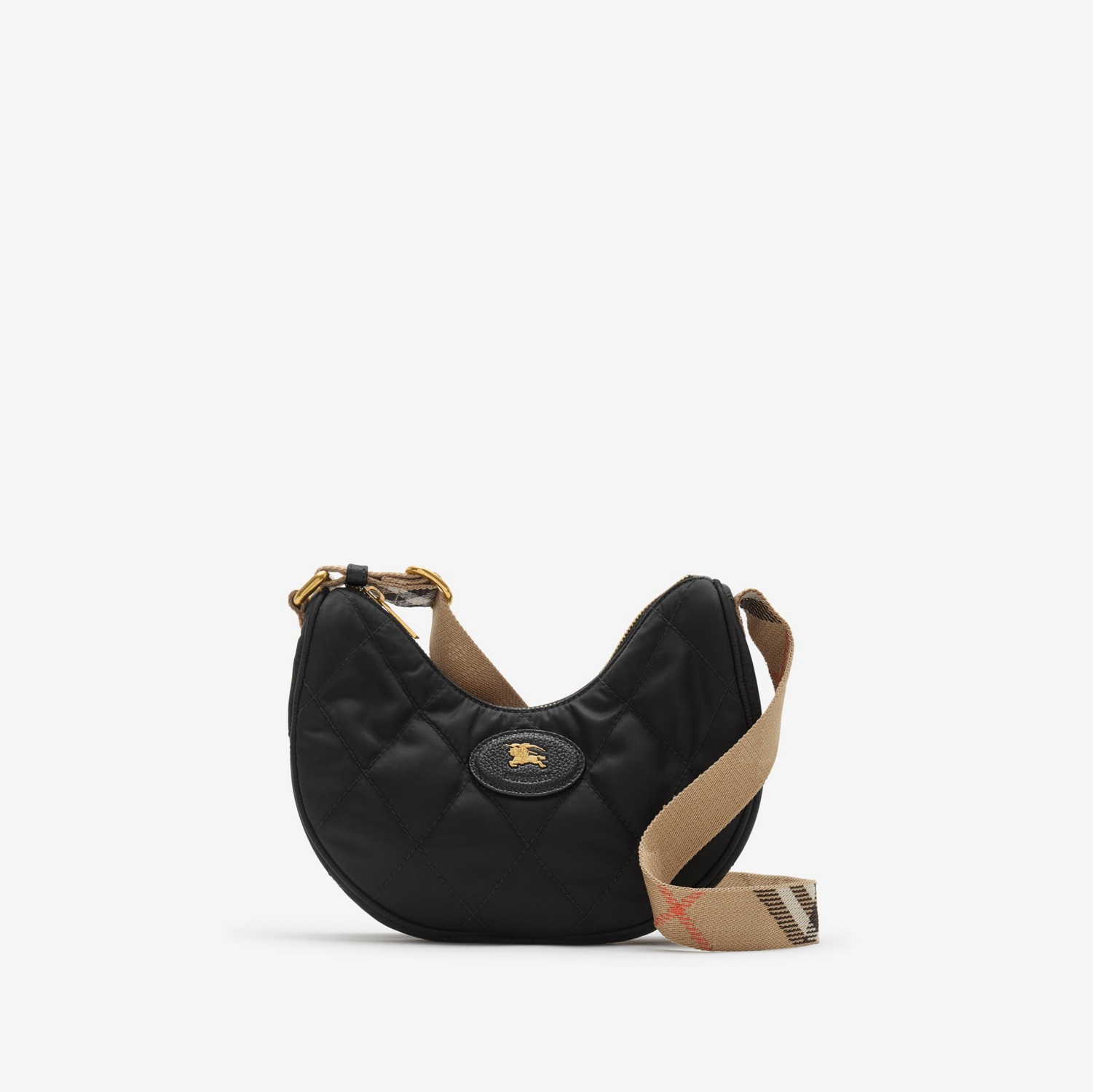 Horseshoe Crossbody Bag​ in Black - Women, Nylon | Burberry® Official