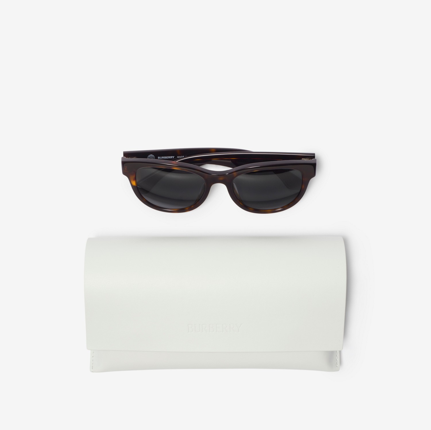 ラウンド サングラス (ダークハバナ) | Burberry®公式サイト