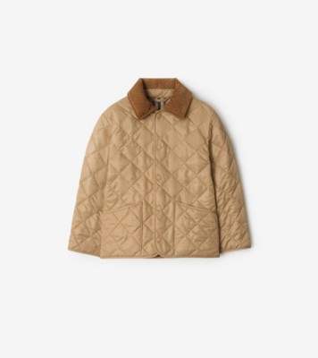 キルティング バーンジャケット (サンド) | Burberry®公式サイト