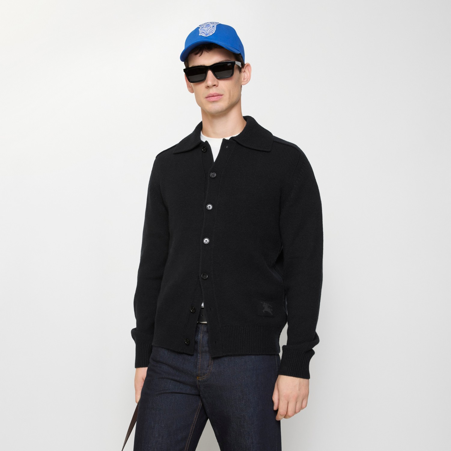 Cashmere Cardigan in Black - Men | Burberry® Official