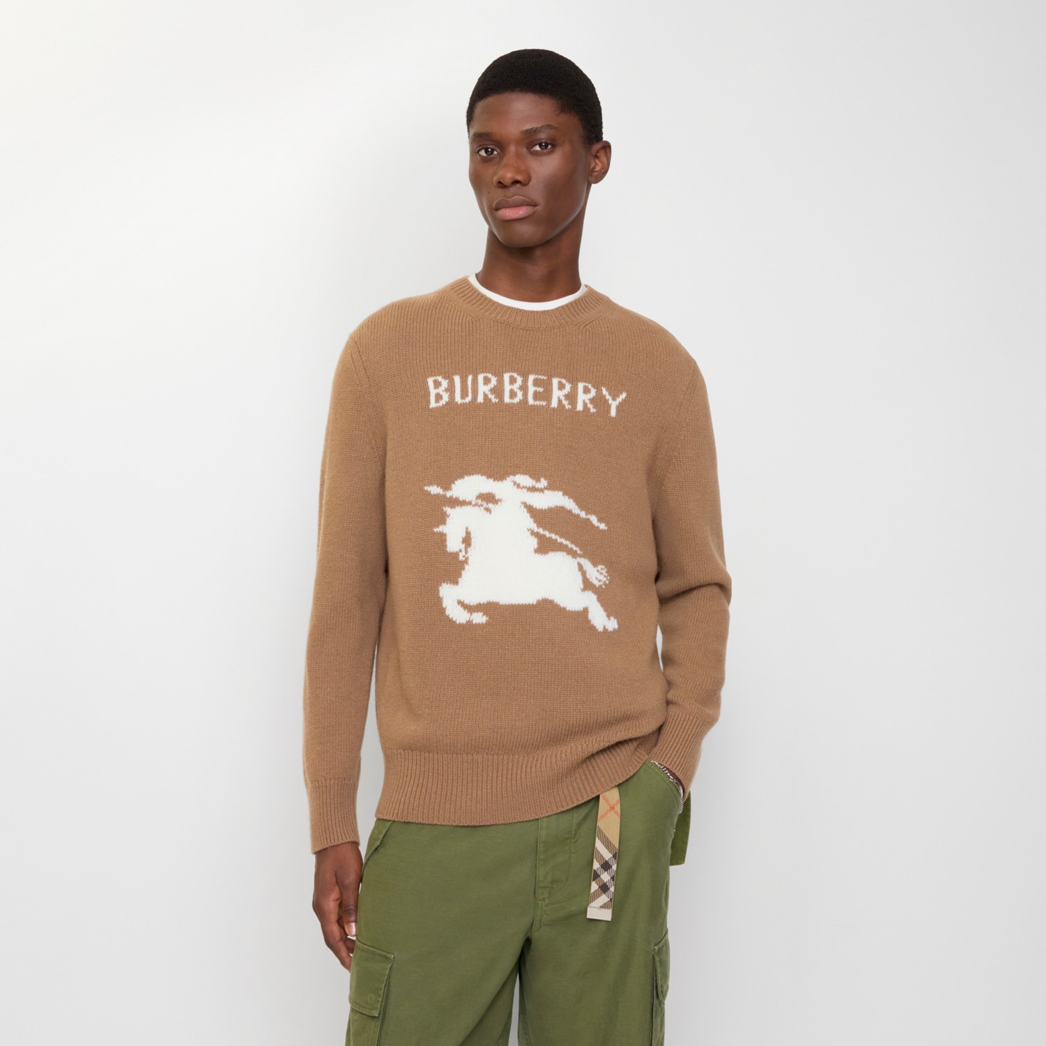 EKD ウールカシミア セーター (キャメル) - メンズ, ウール | Burberry
