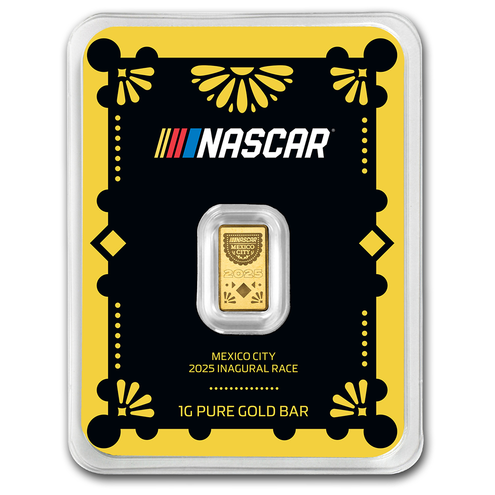 2025 1 Gram Gold Bar PAMP Suisse - NASCAR Mexico International Cup