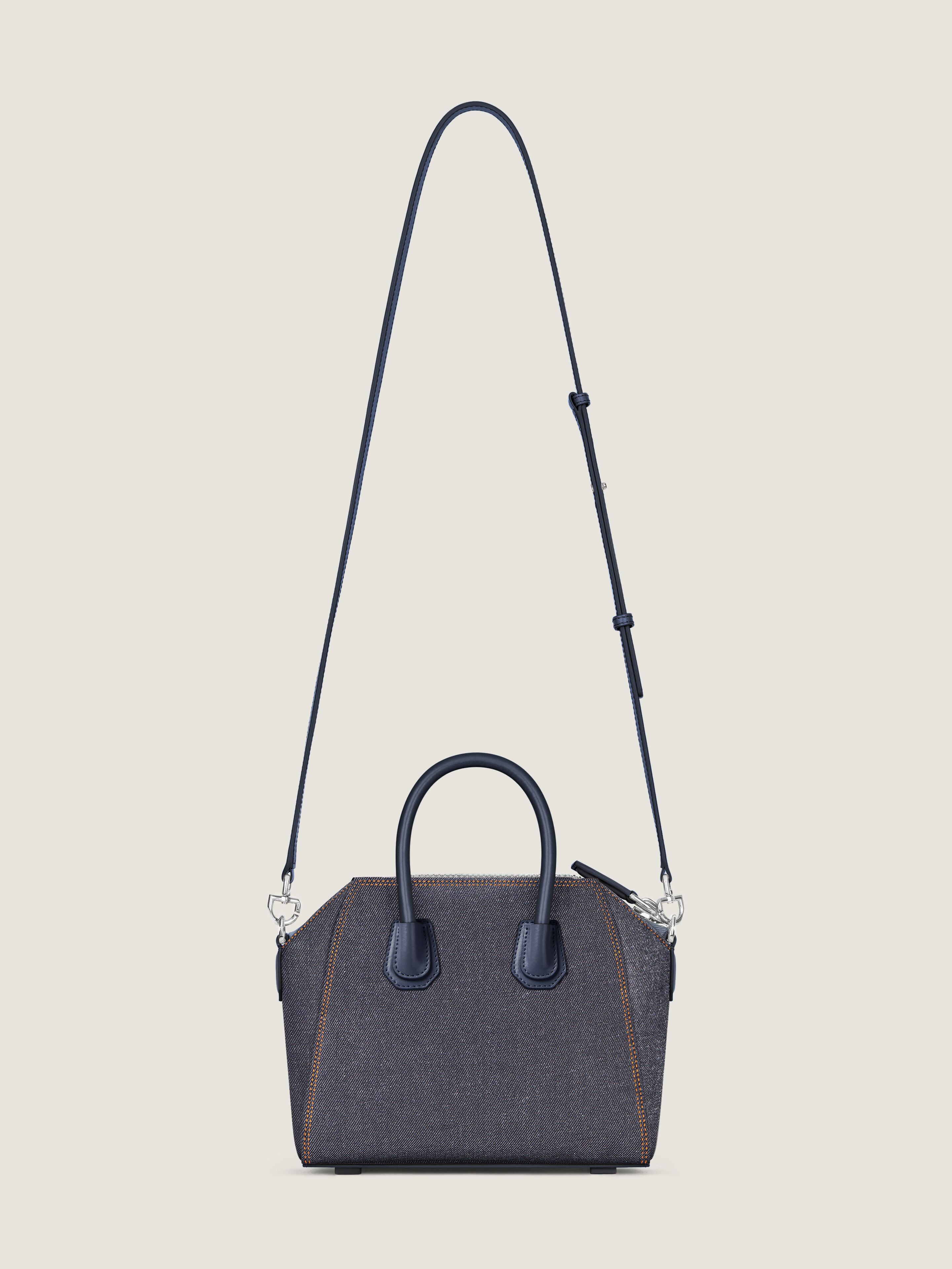 Mini Antigona bag in denim - indigo blue in - indigo blue