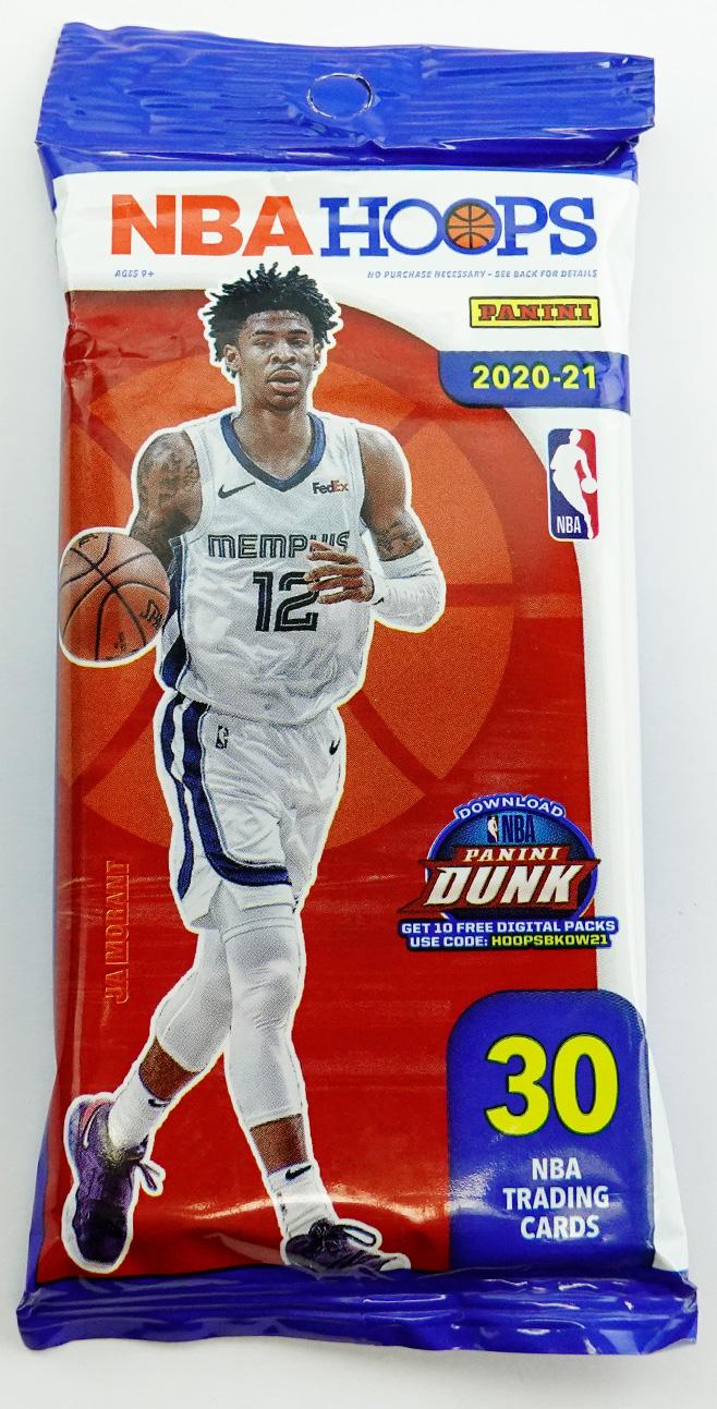 2020/21 Panini NBA Hoops Basketball Jumbo Value Pack Lot (3-Packs