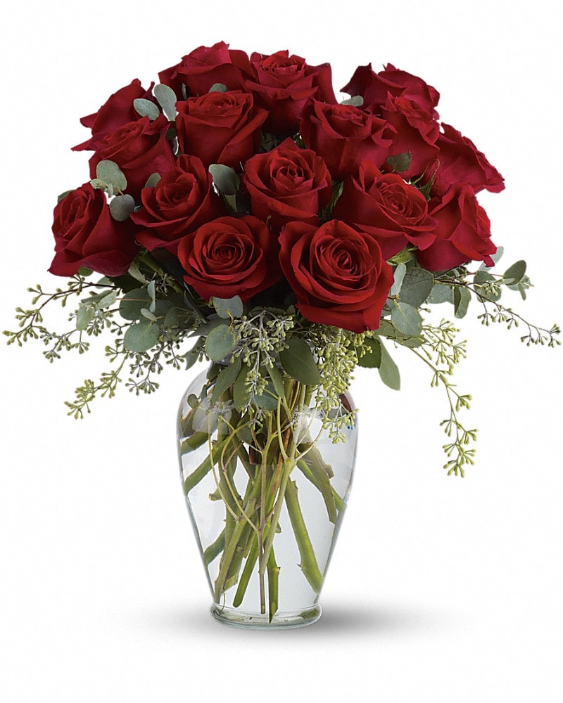 Full Heart - 16 Premium Red Roses in Maynard MA - The Flower Pot