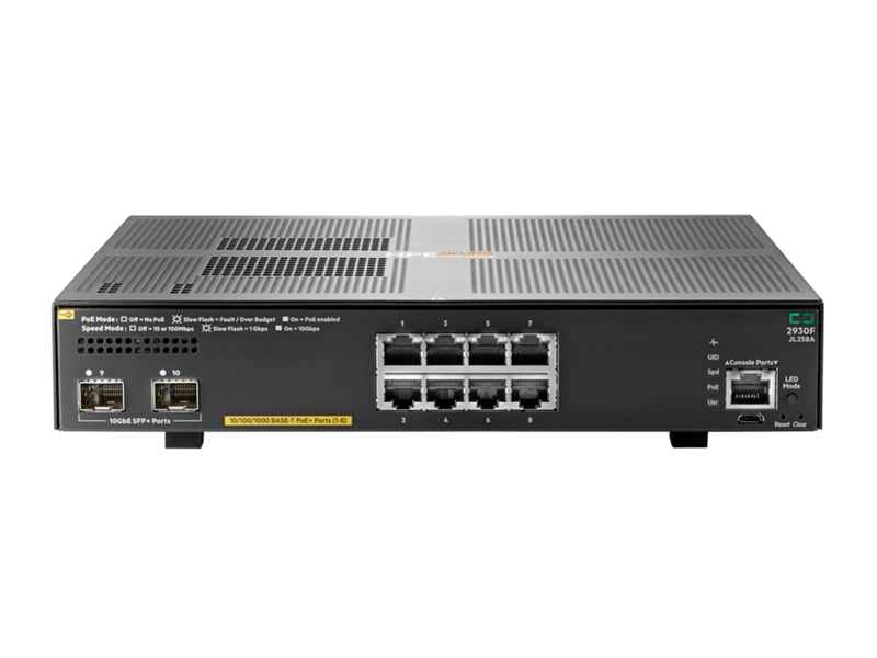 HPE Aruba Networking 2930F 8G PoE+ 2SFP+ Switch | HPE 日本