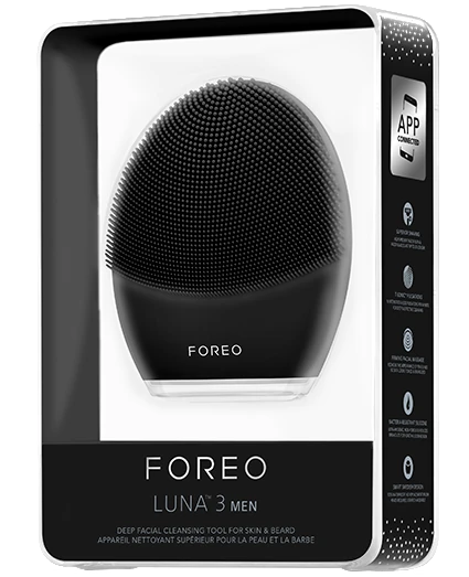 FOREO LUNA 3 MEN I Best Silicone Sonic Beard Cleaning Tool