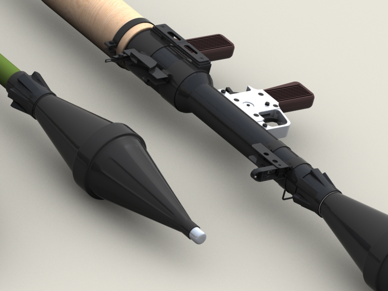 フルスクラッチ RPG-7 ロケットランチャー 3Dプリンター 成形 M フル