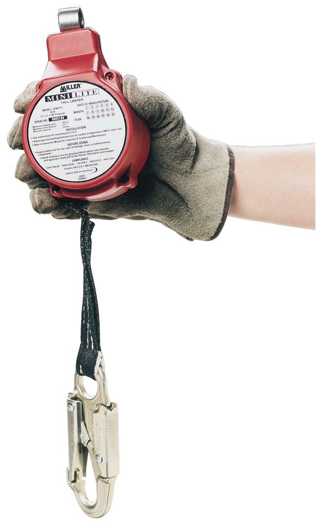 Miller MiniLite Self-Retracting Fall Limiters Steel twist lock
