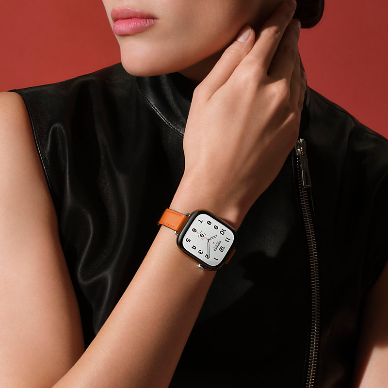 Band Apple Watch Hermès Single Tour 42 mm Attelage | Hermès USA