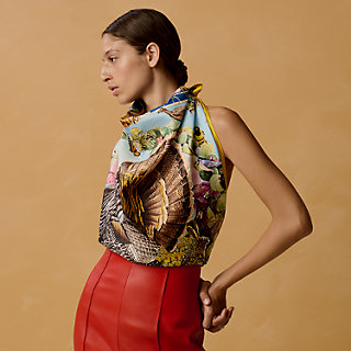 Faune et Flore du Texas forever scarf 90 | Hermès USA